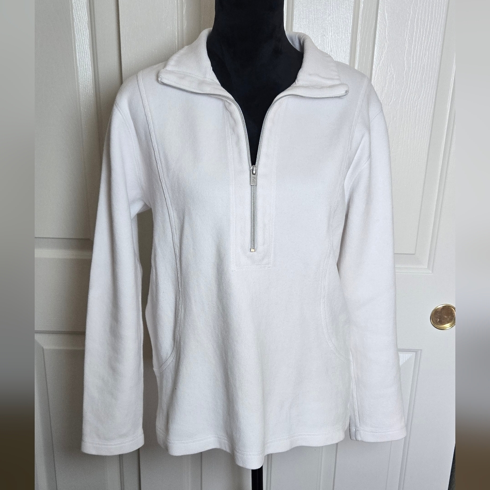 Tommy Bahama White Half-Zip Sweater